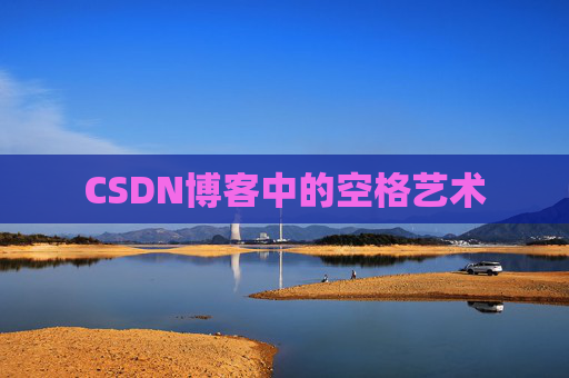 CSDN博客中的空格艺术